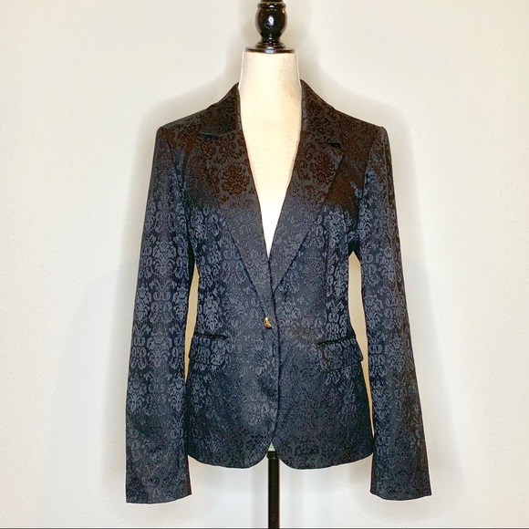 Dana Buchman Damask Black Blazer - Picture 3 of 9